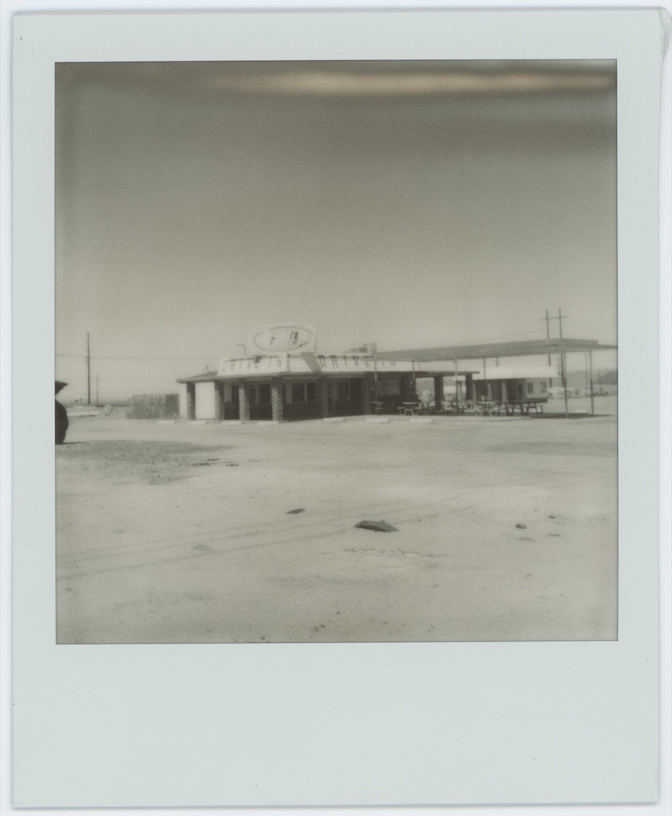Polaroid: alternate angle along Route 66 in Kramer Junction.